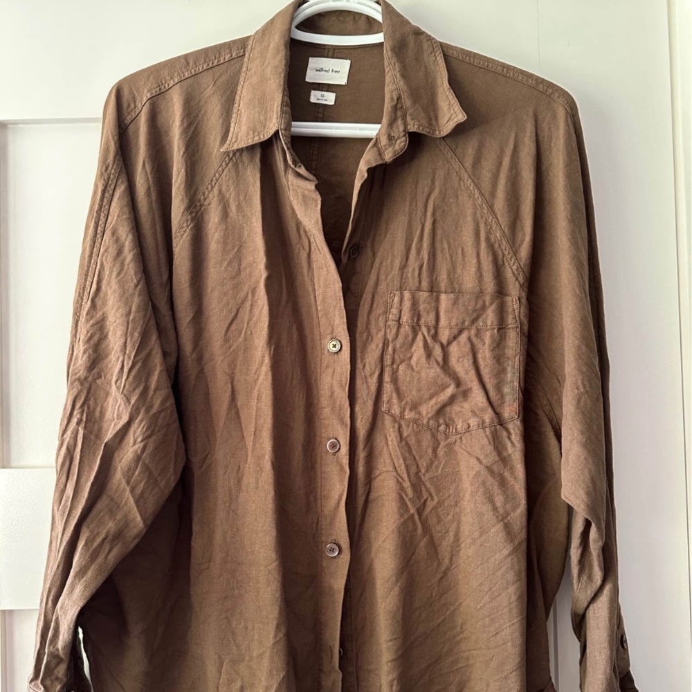 Aritzia Wilfred Linen Shirt